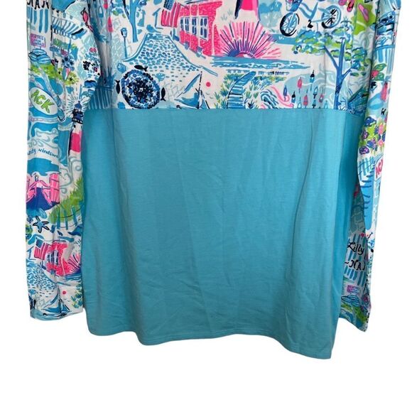 Lilly Pulitzer Blue In Lilly Loves Nantucket Lighthouse Finn Top Small - Picture 4 of 9